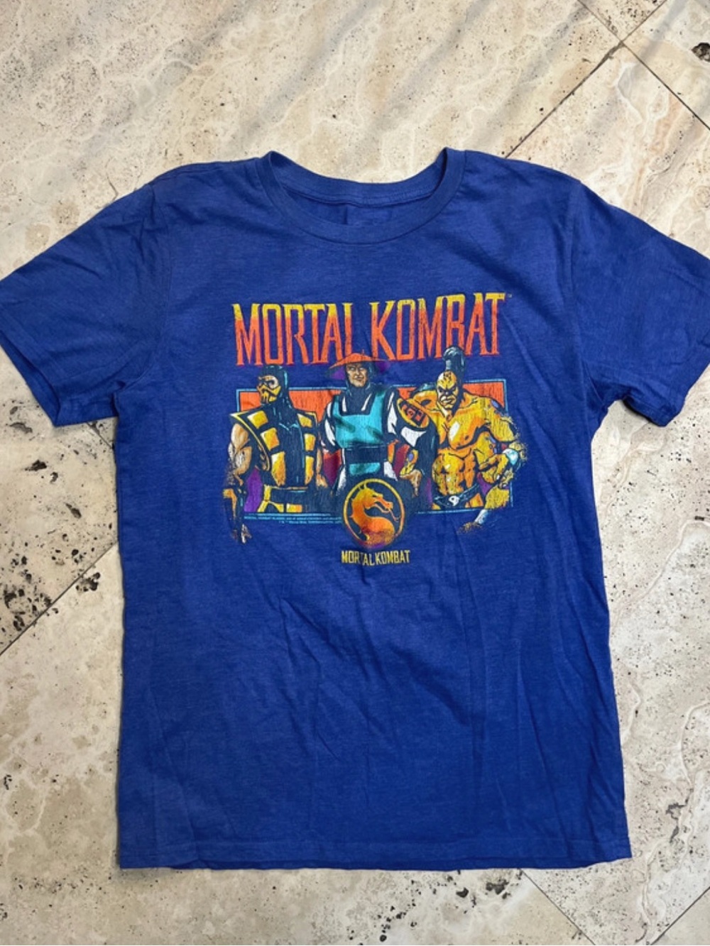Mortal Kombat Graphic Short Sleeve Tee - Blue